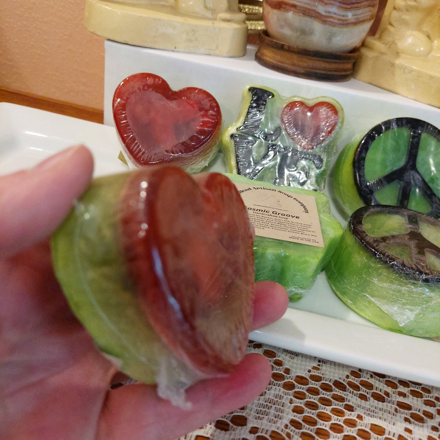 Hippie Peace Love Glycerin Soap