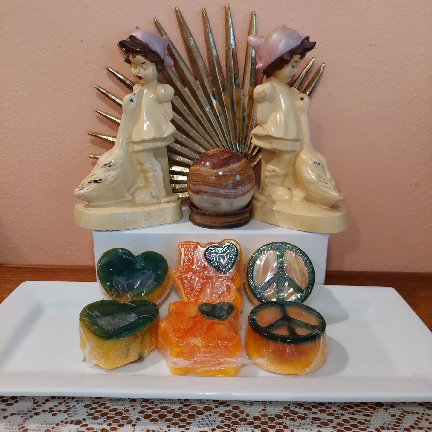 Hippie Peace Love Glycerin Soap