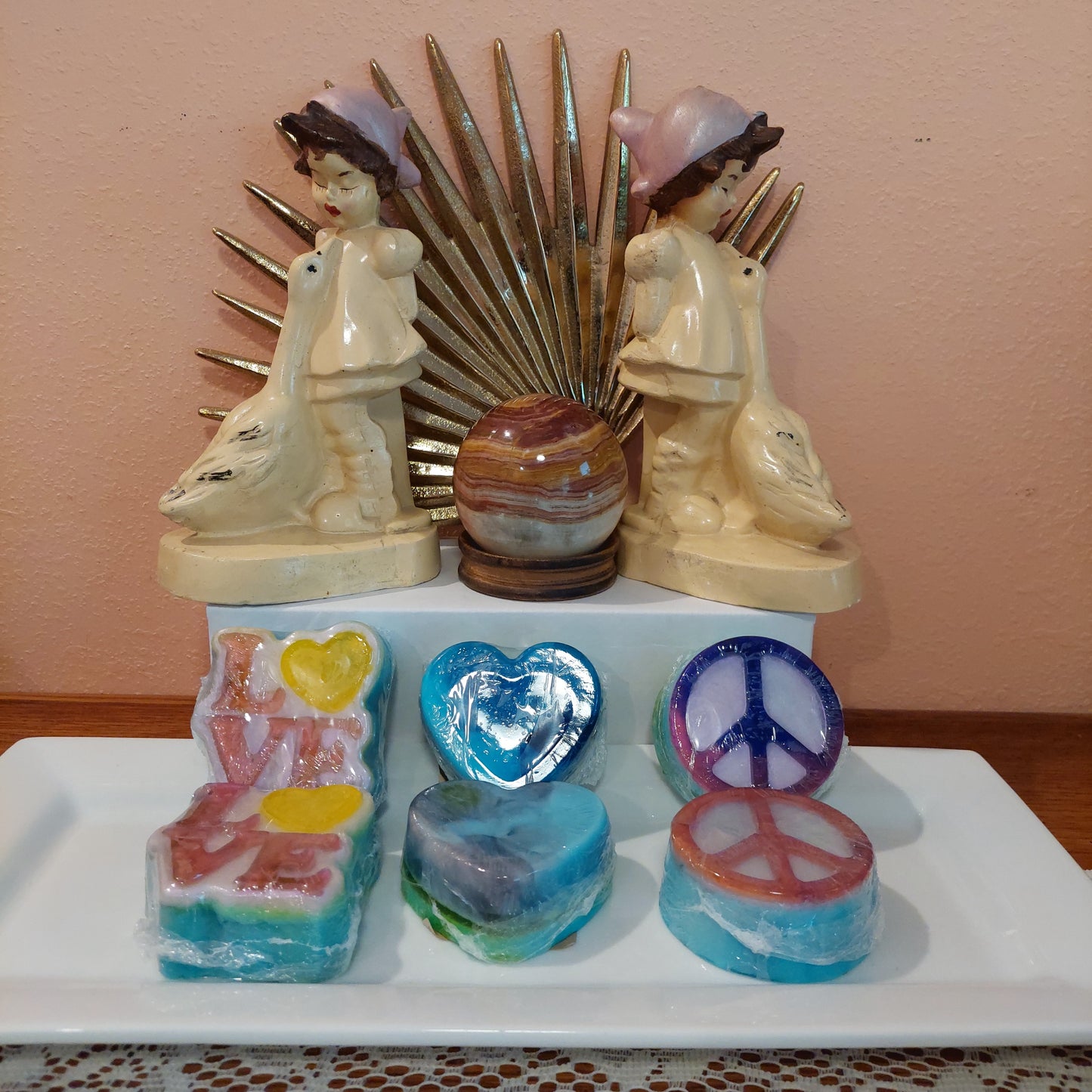 Hippie Peace Love Glycerin Soap
