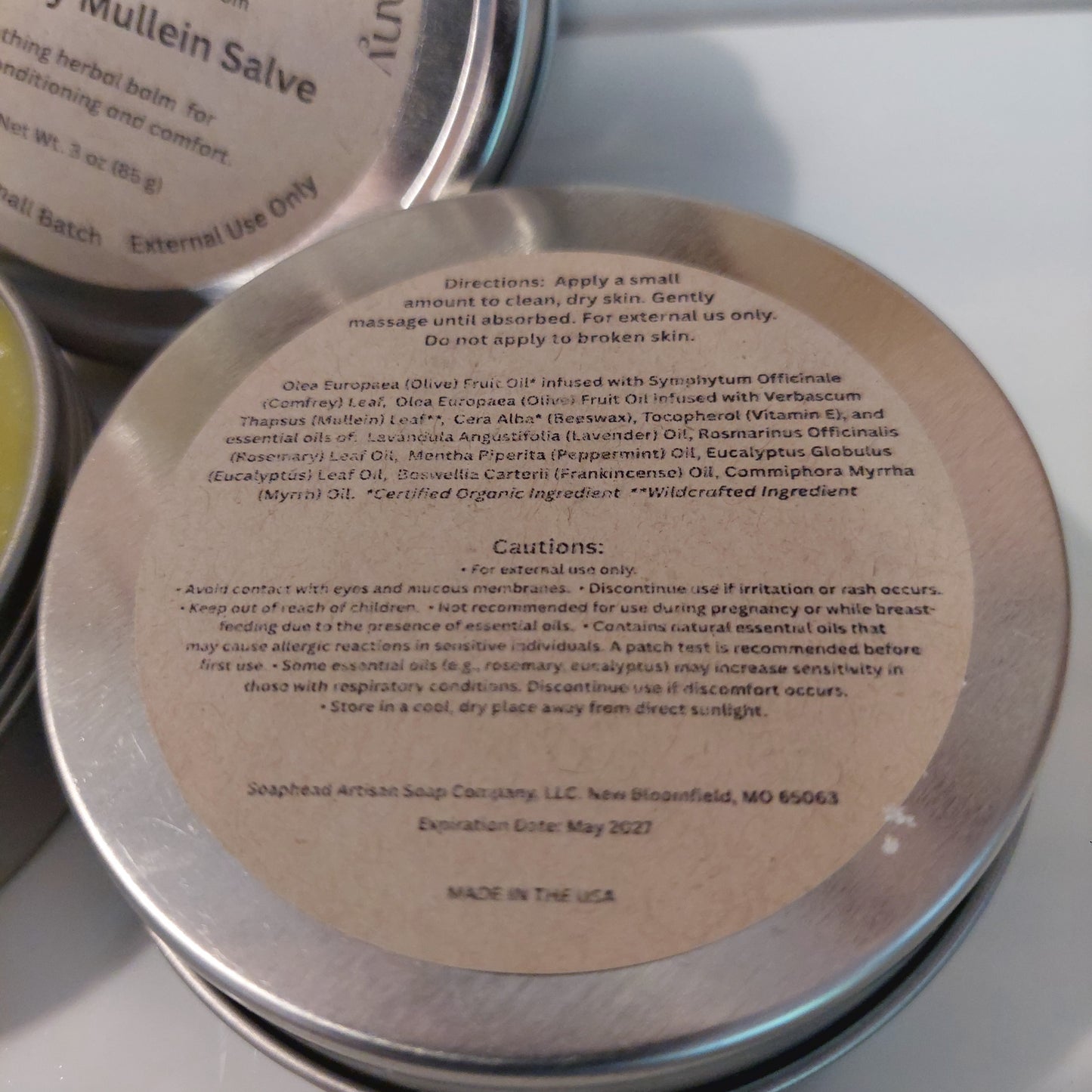 Herbal Balm - Comfrey Mullein Salve